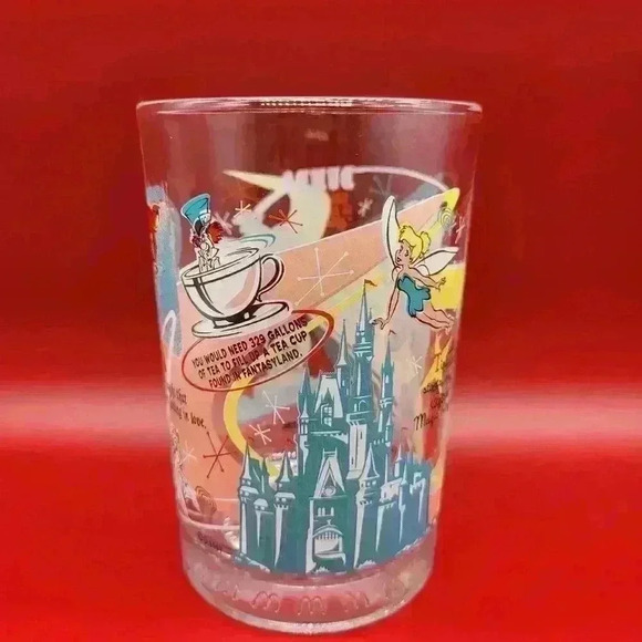 VTG PINOCCHIO Walt Disney 100 Years Of Magic McDonald's Glass CLEAR FULL COLOR - Picture 5 of 12